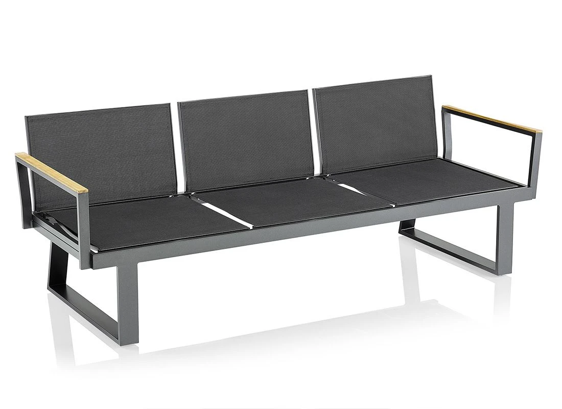 Kettler Rasmus Modular Armlehne Links Aluminium/Teak Anthrazit/Teak 4 Kettler Rasmus Modular Armlehne Links Aluminium/Teak Anthrazit/Teak – Bild 4