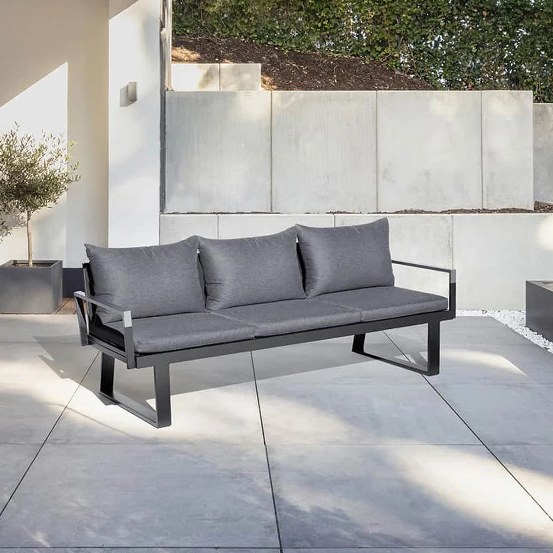Kettler Rasmus Modular Gartensofa Aluminium/Polyester Anthrazit/Graphit 1 Kettler Rasmus Modular Gartensofa Aluminium/Polyester Anthrazit/Graphit