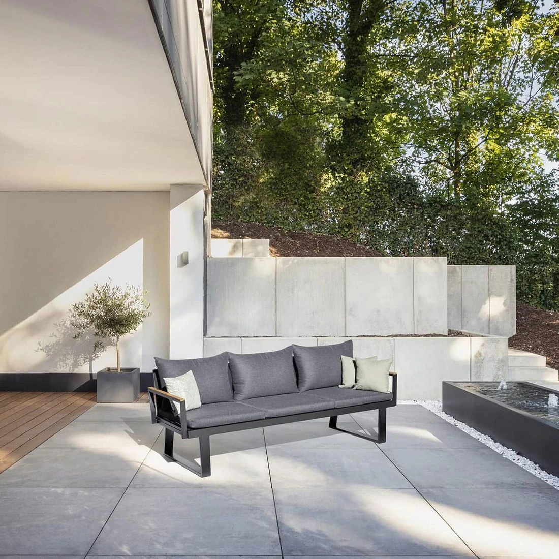 Kettler Rasmus Modular Gartensofa Aluminium/Teak Anthrazit/Teak 10 Kettler Rasmus Modular Gartensofa Aluminium/Teak Anthrazit/Teak – Bild 10