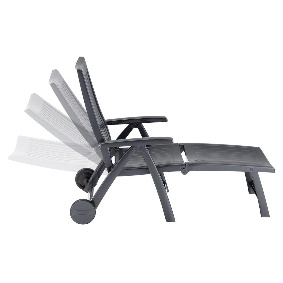 Kettler Roma Gartenliege Kunststoff Anthrazit 4 Kettler Roma Gartenliege Kunststoff Anthrazit – Bild 4