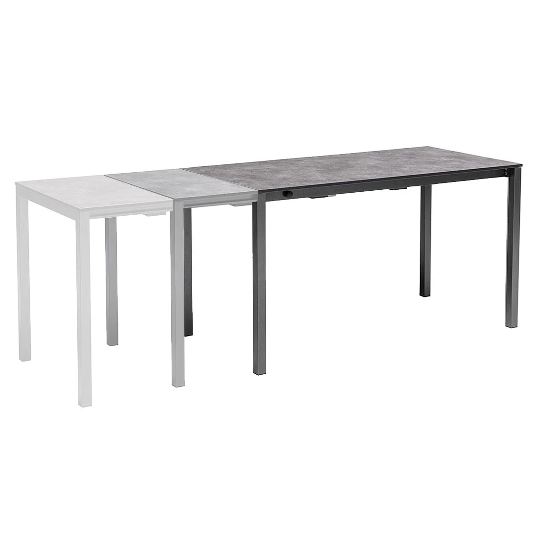 Kettler Tampa Gartenmöbel-Set 5-tlg. Tisch 138/210x68cm Anthrazit 5 Kettler Tampa Gartenmöbel-Set 5-tlg. Tisch 138/210x68cm Anthrazit – Bild 5