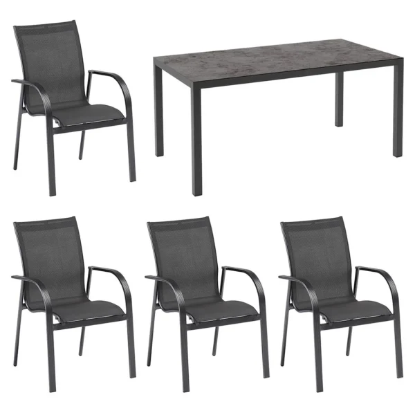 Zuhause Garten 13 Zuhause Garten -Zuhause Garten kettler tampa gartenmoebelset 5 tlg mit tisch 160x90 cm 1477215 1